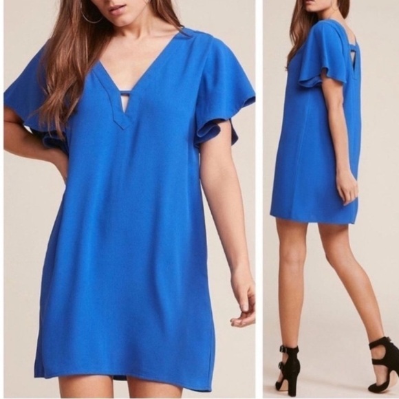 JACK BY BB DAKOTA Bright Blue Shift Slip Dress - Picture 6 of 6